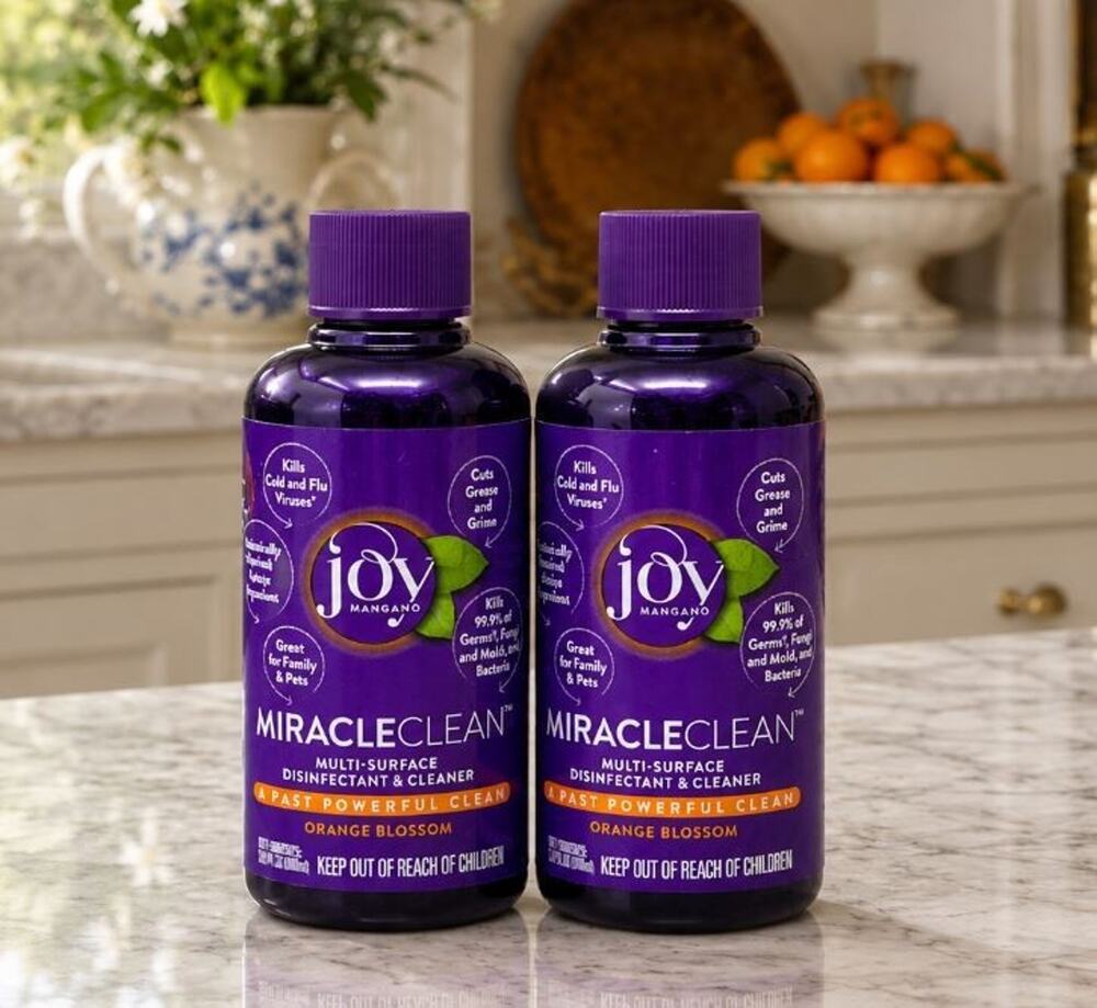 Joy Mangano MiracleClean 3.4 Ounce Orange Blossom 2 Bottles Travel Size Cleaner